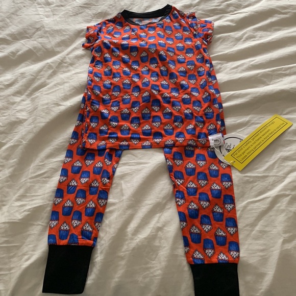 2 Puc Loungewear set in cupcakes Bambo viscose - Picture 2 of 7